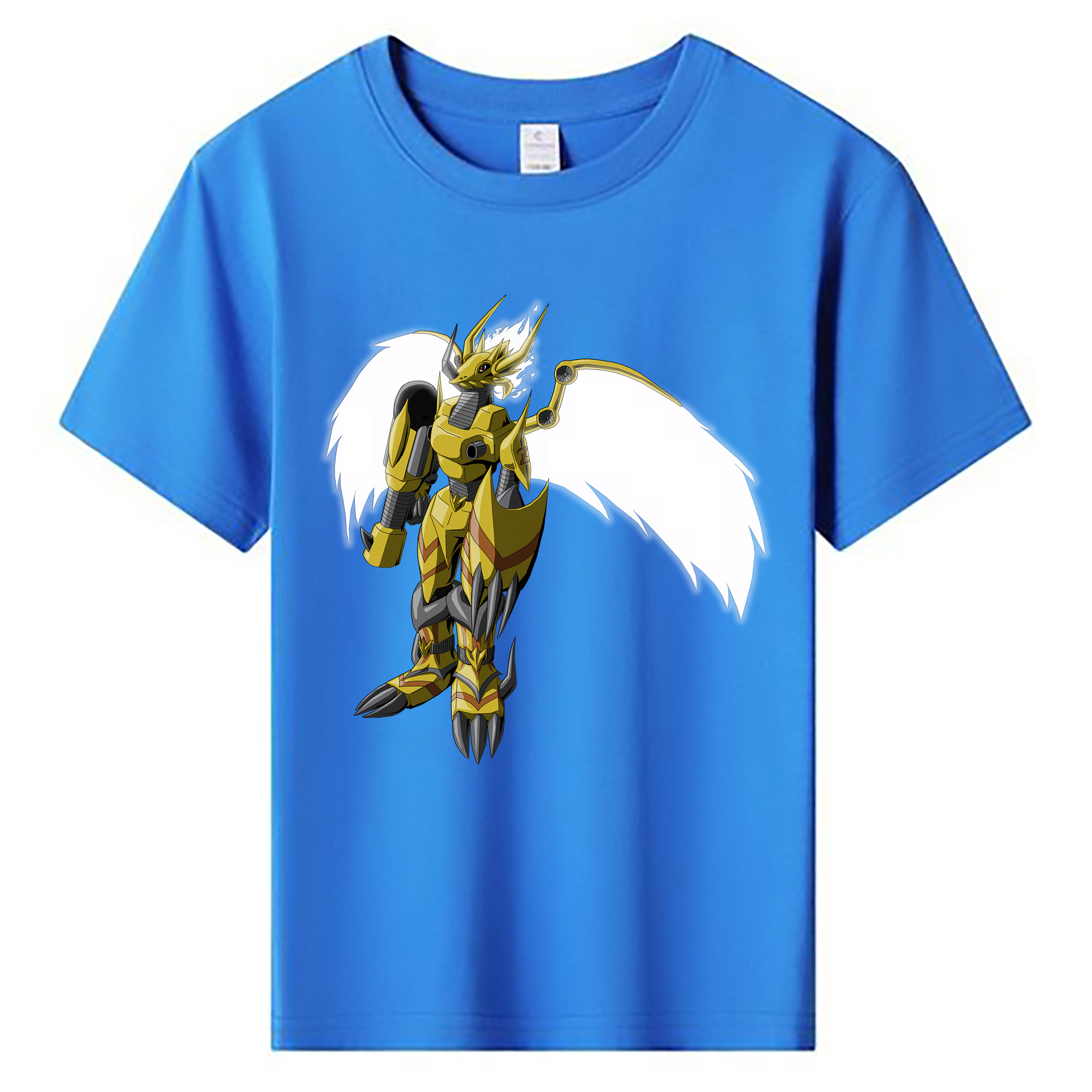 （画像用） Digimon デジタルモンスター/デジモン 綿100％キッズTシャツ（フロントプリント）